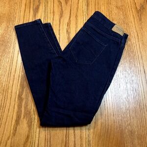 Abercrombie &‎ Fitch Women's 27/4 Short The Jean Legging Mid Rise Stretch Dark